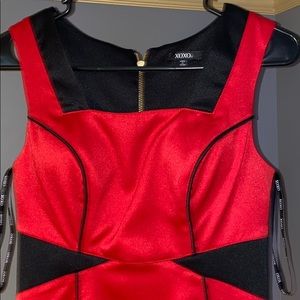 Red abs Black xoxo Cocktail dress